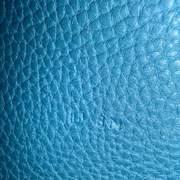 Authentic Hermes Dogon Wallet Togo Blue Jean leather - Picture 10 of 16